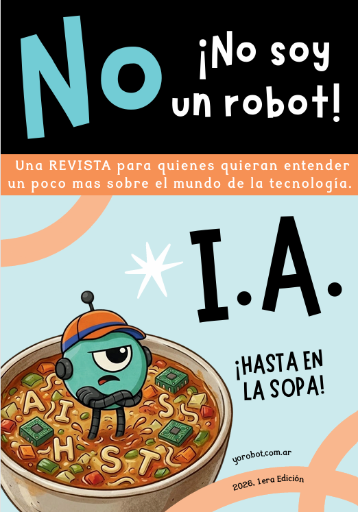 No, no soy un robot. Una revista para familias que quieren entender un poco mas sobre el mundo de la tecnología
